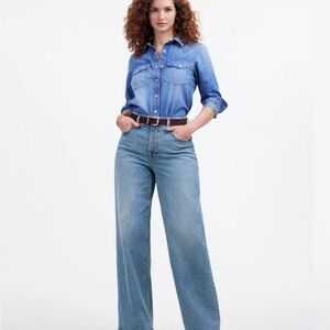 Madewell Curvy wide leg Jean